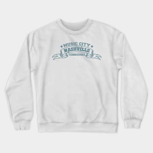 Nashville Tennessee Music City Crewneck Sweatshirt